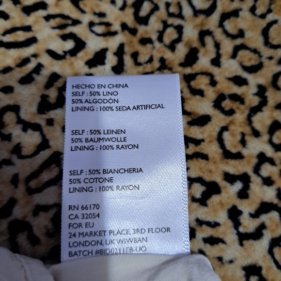 🌈URBAN OUTFITTERS LINEN BLEND MINI DRESS - Picture 5 of 9